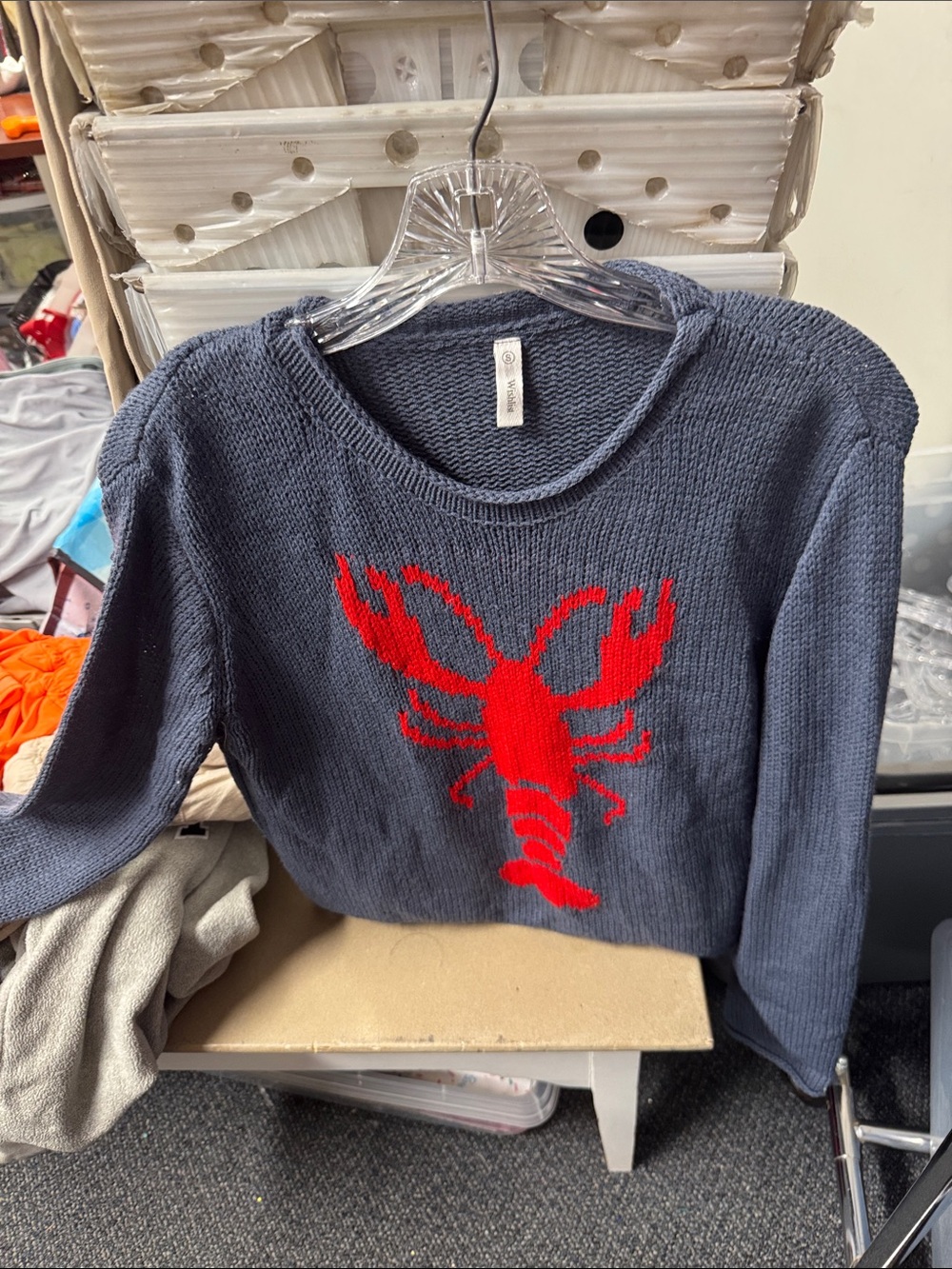 Wishlist lobster sweater small // 082765